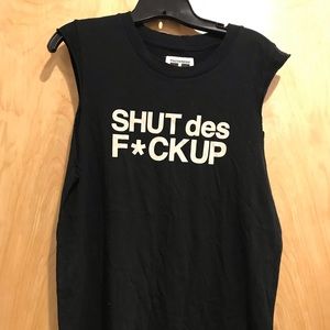 Petals and peacock cutoff tee
